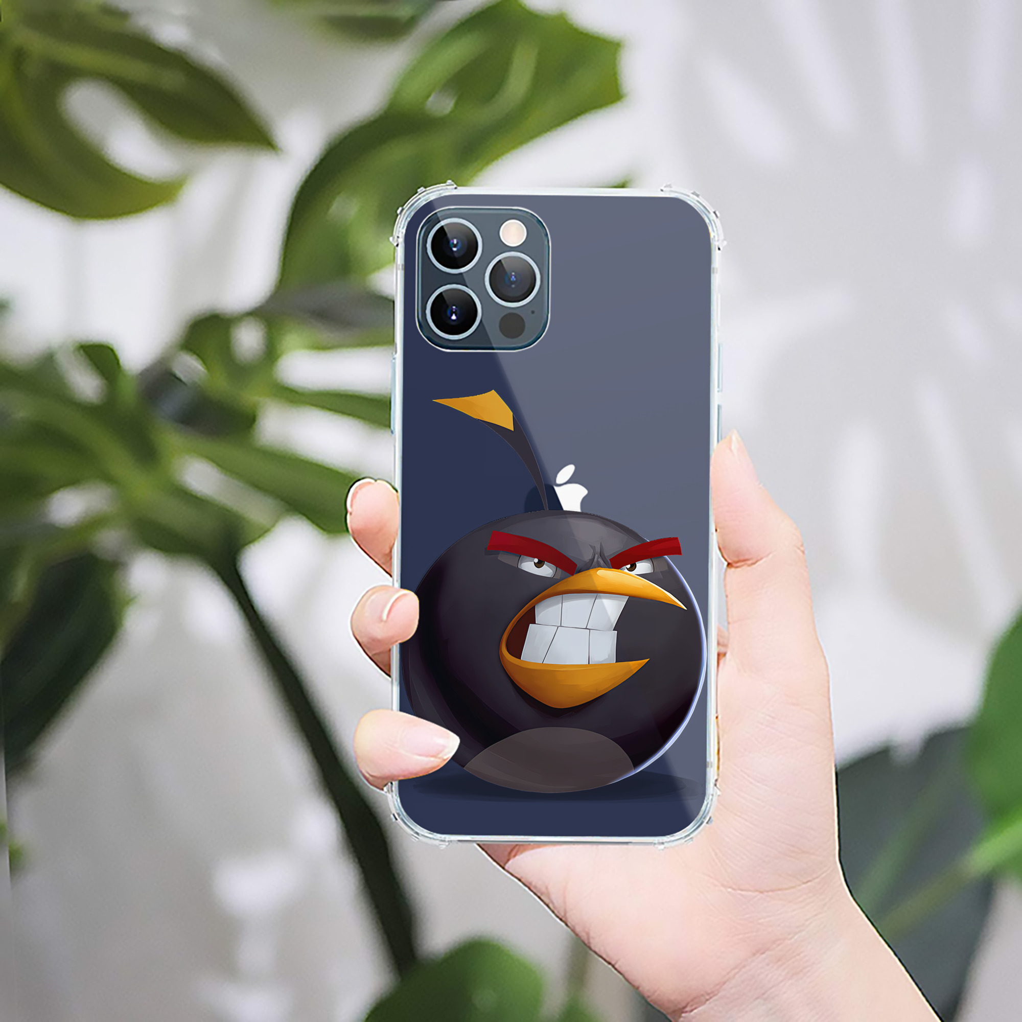 （画像用） Angry Birds アングリーバード 【iPhone 12シリーズ対応】透明スマホケース（クリアソフトケース）